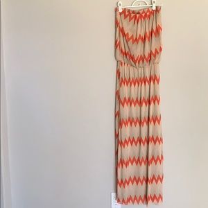 Chevron long dress